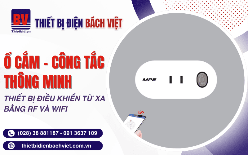 Ổ cắm công tắc thông minh điều khiển từ xa