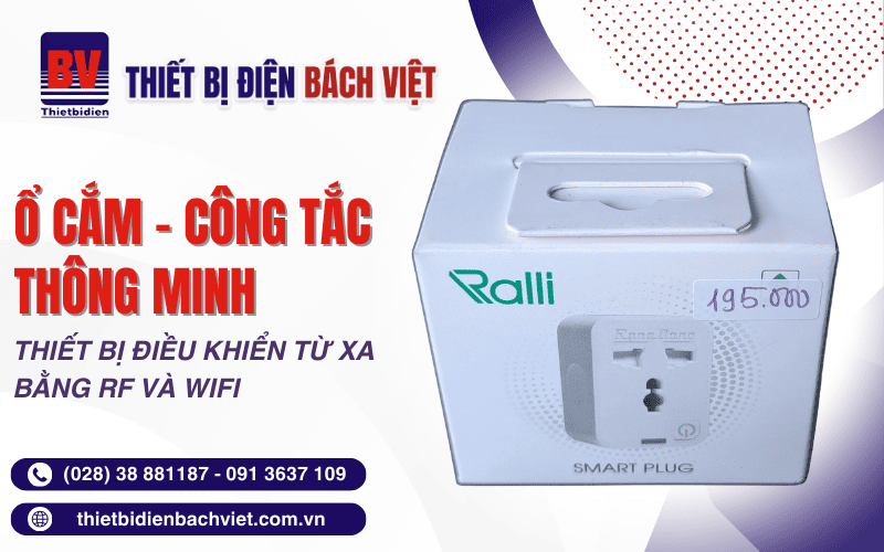 Ổ cắm công tắc thông minh điều khiển từ xa